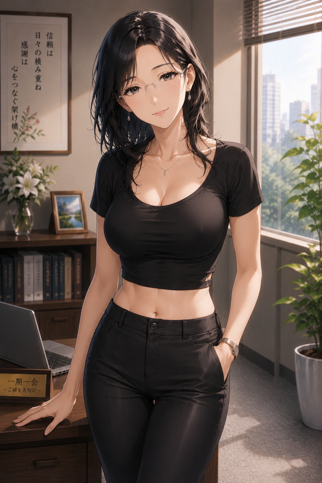 美人社長のお着替え