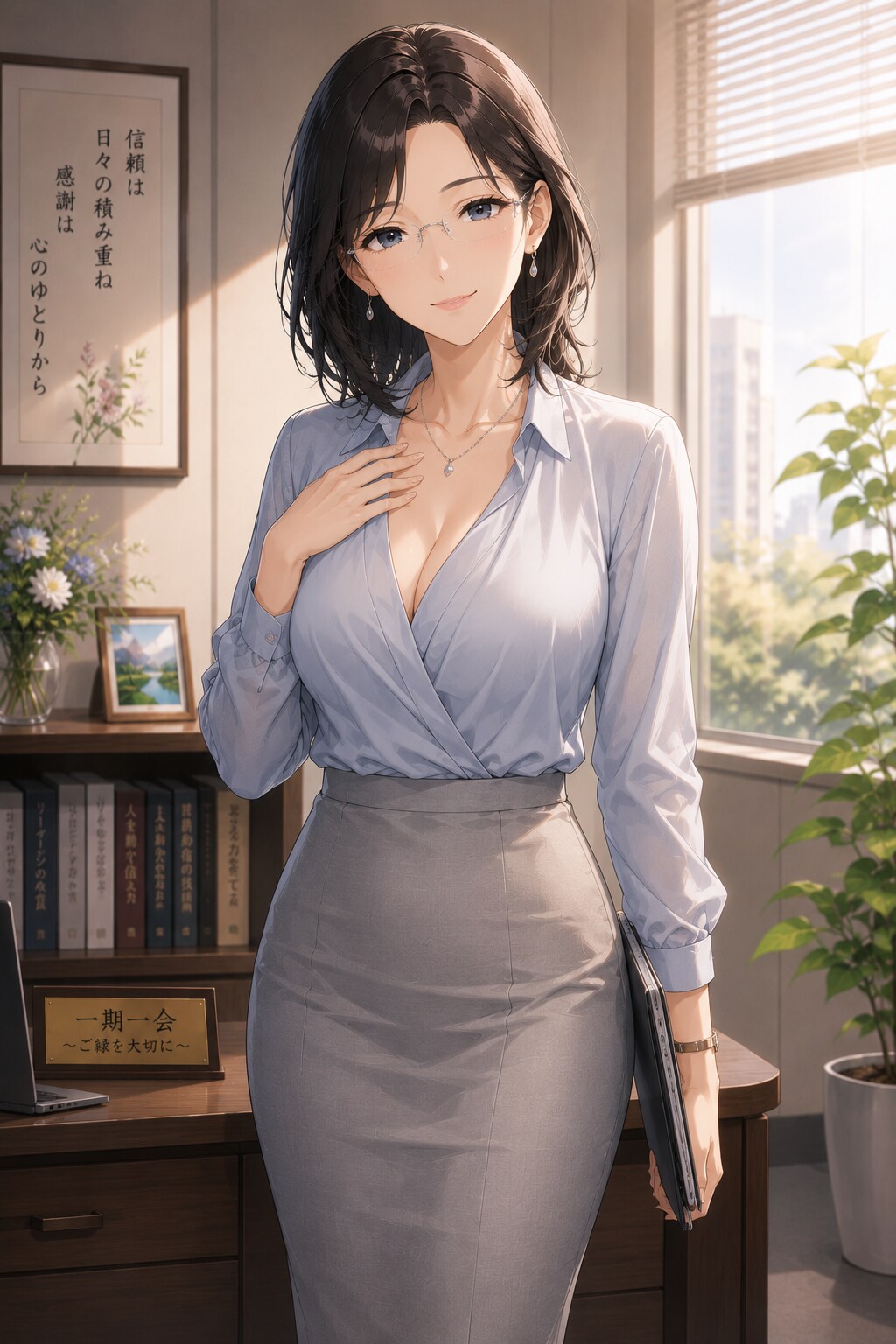 美人社長のお着替え
