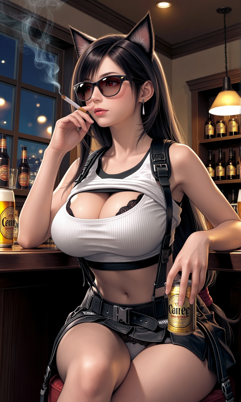 【R-15】清楚系ヒロインのポジを諦めた黒いティファさん