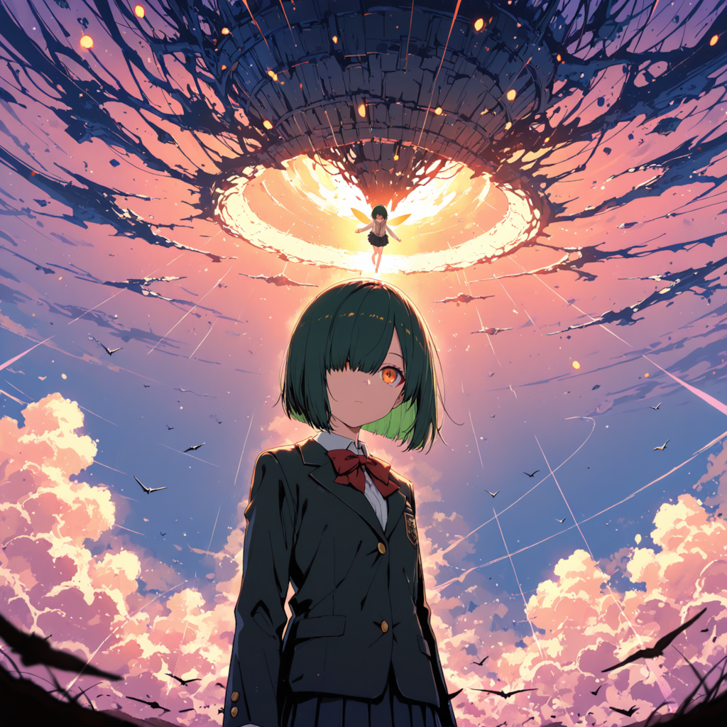 異世界に転生されて動揺してるが顔に出さない目隠れボブ子