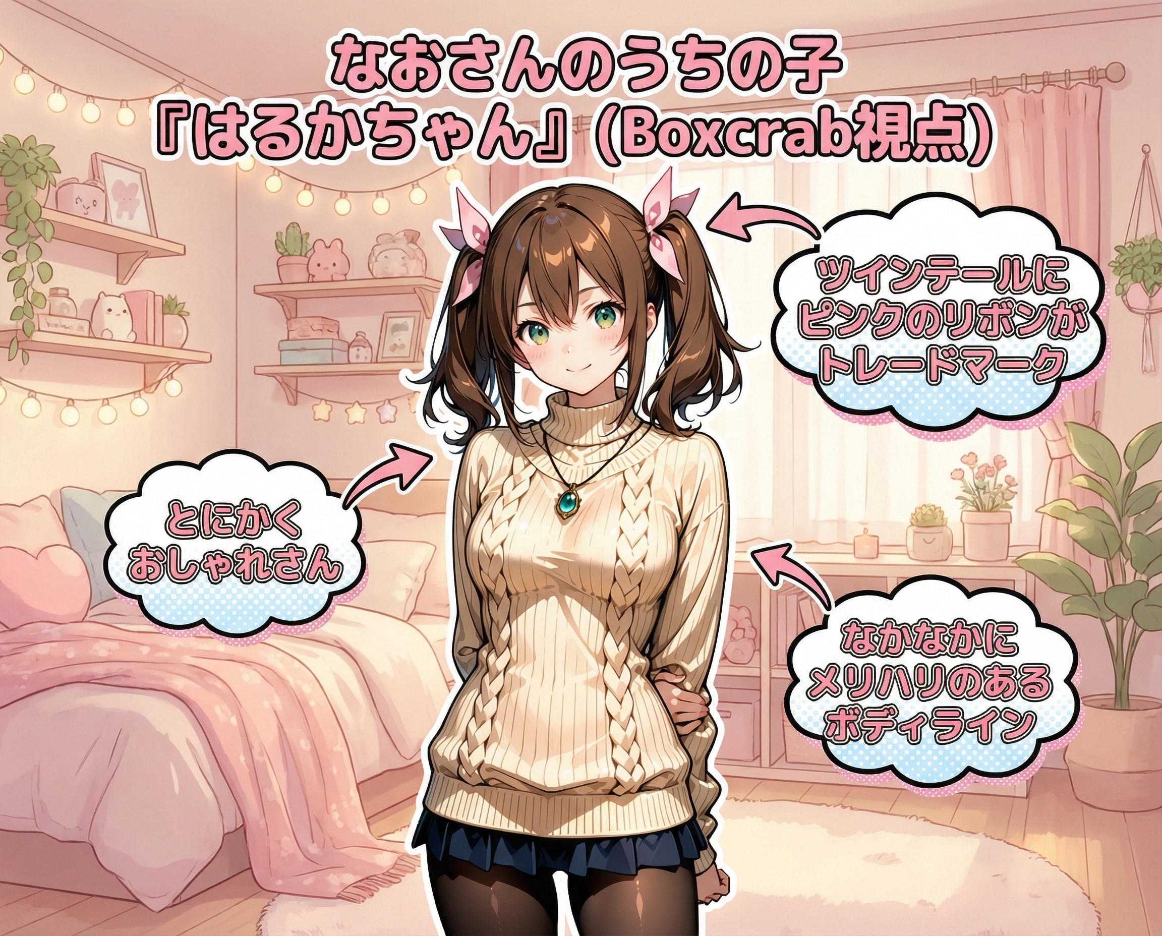 他己紹介！『はるかちゃん』 | の人気AIイラスト・グラビア