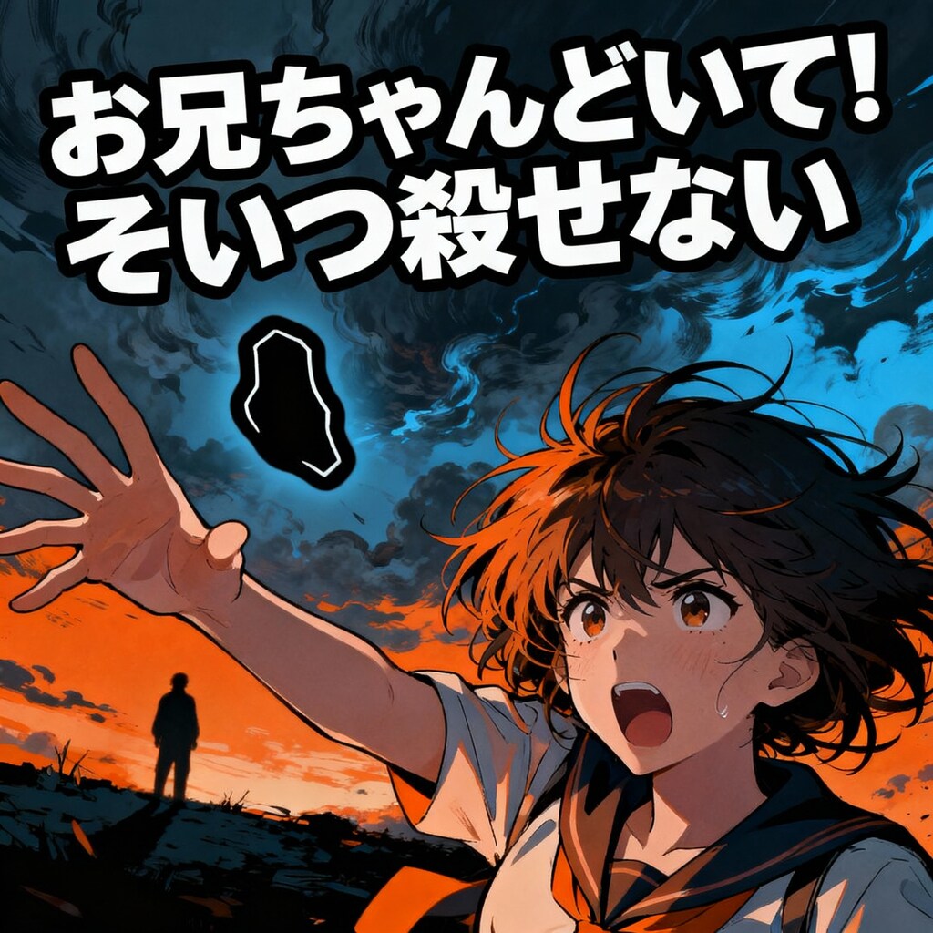 お兄ちゃんどいて!そいつ殺せない