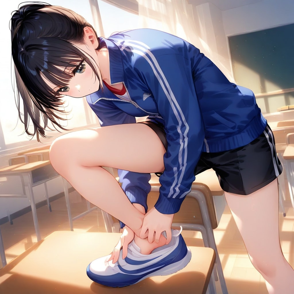 シューズを脱ぐ