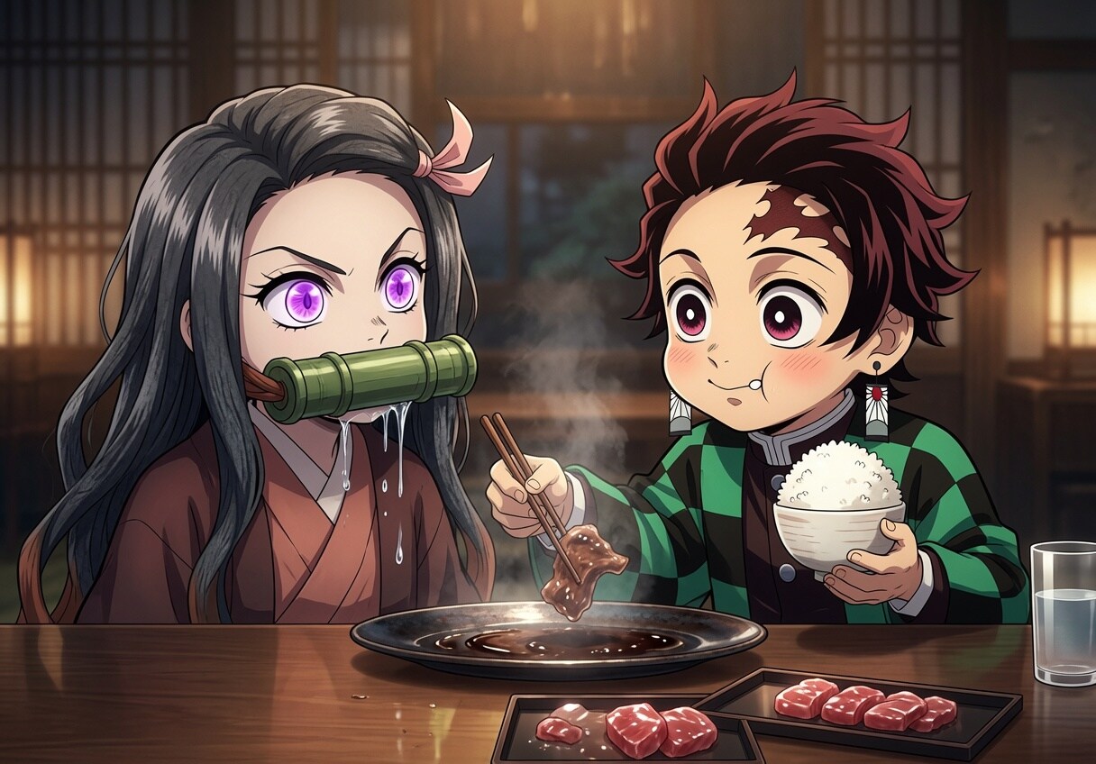 炭治郎「俺は長男だから、おまえの分もちゃんと食ってやるからな！」