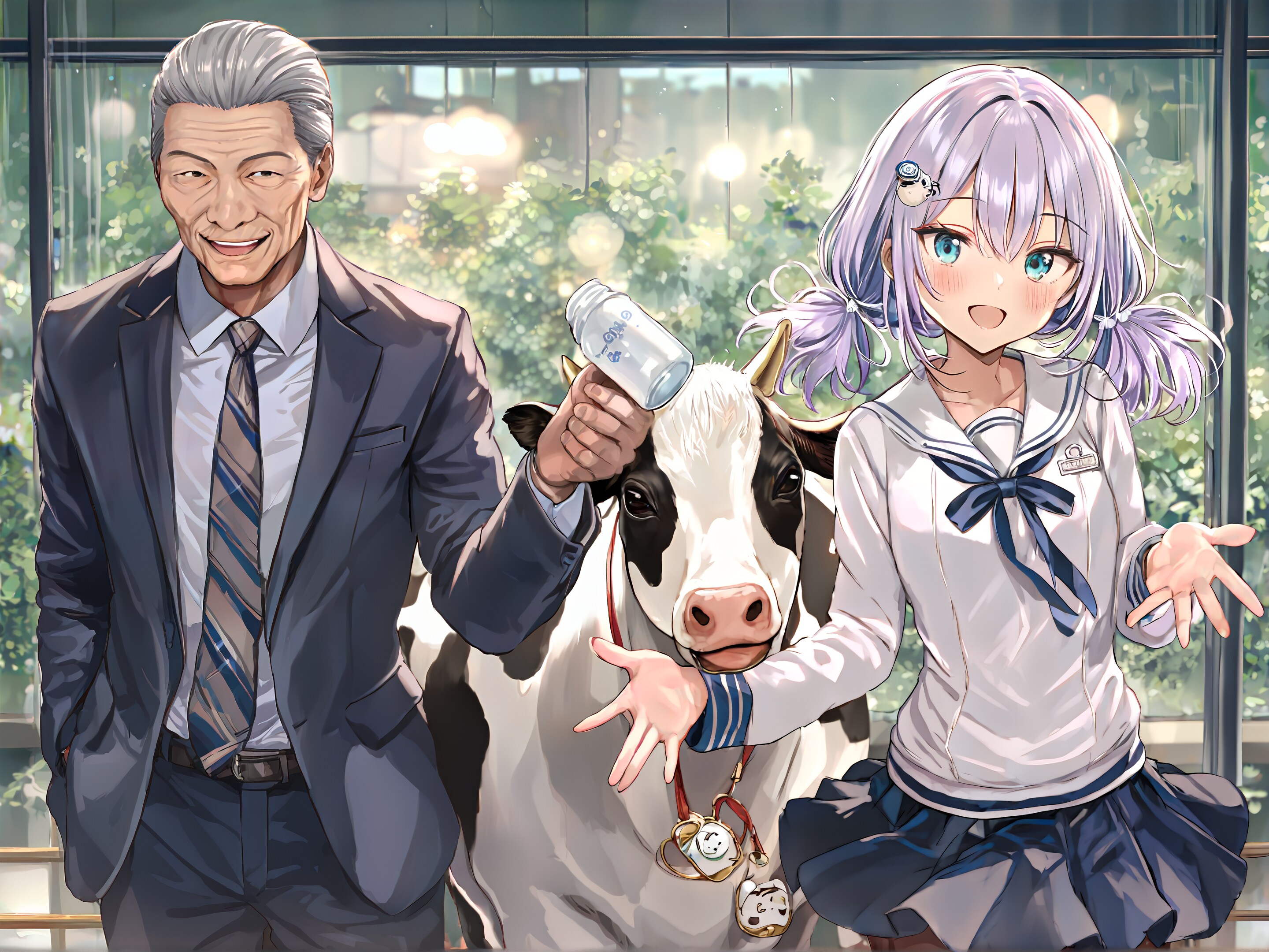 [がぞうどうぞ]ホルスタインミルクをどうぞ！