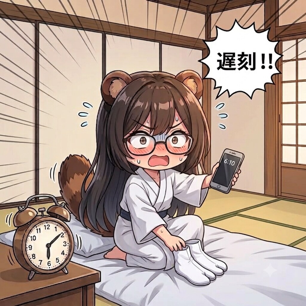 ちょっと寝坊
