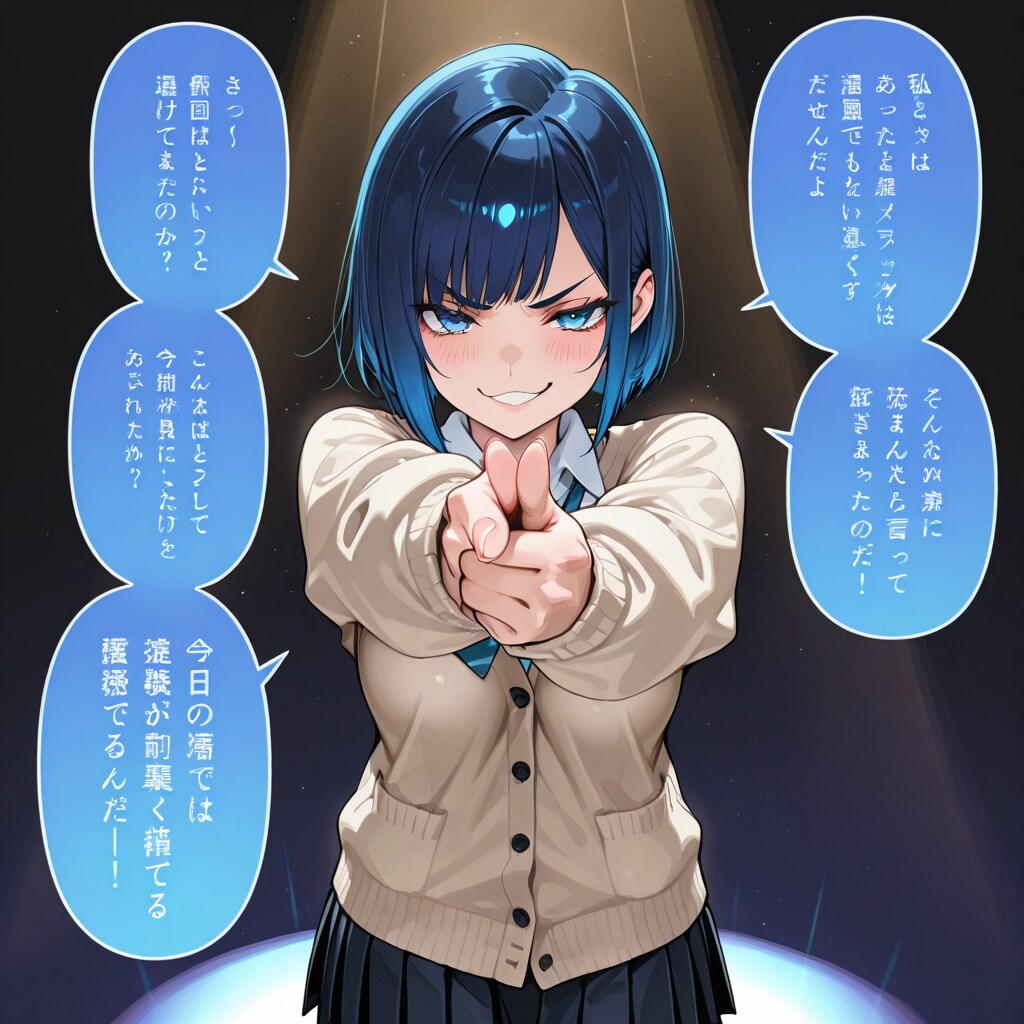 勇気を出して、あなたを指差す。