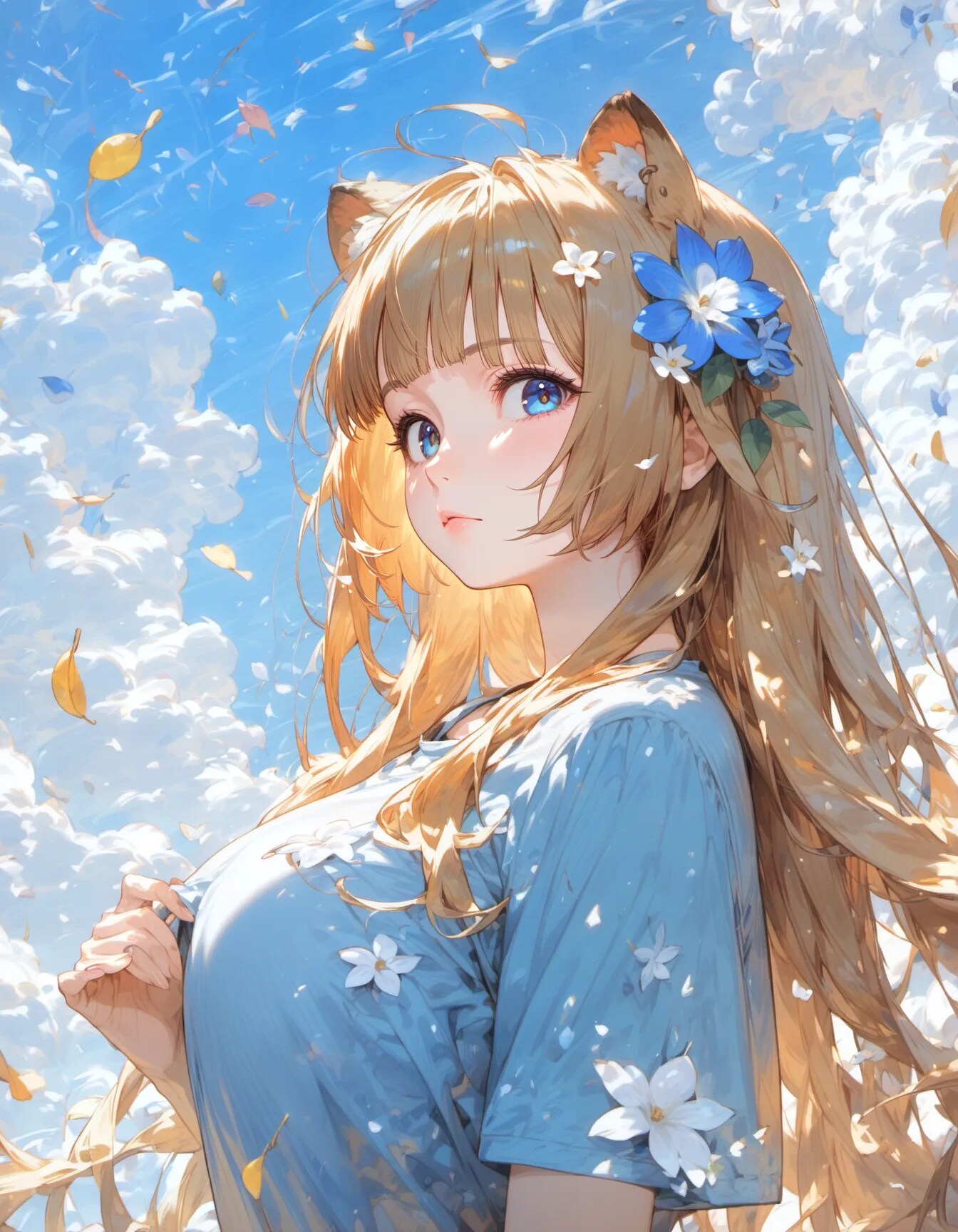 Sky Full of Petals | の人気AIイラスト・グラビア