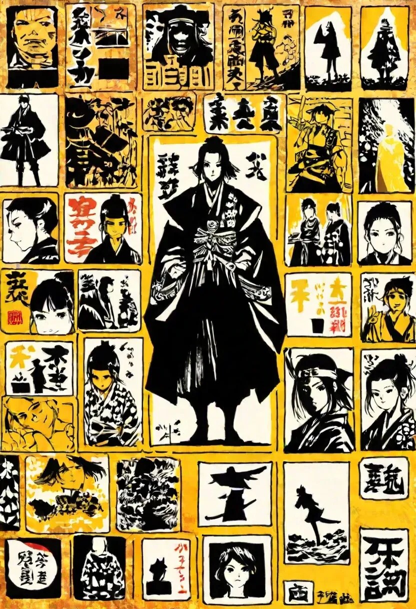 サムライシールセット | の人気AIイラスト・グラビア