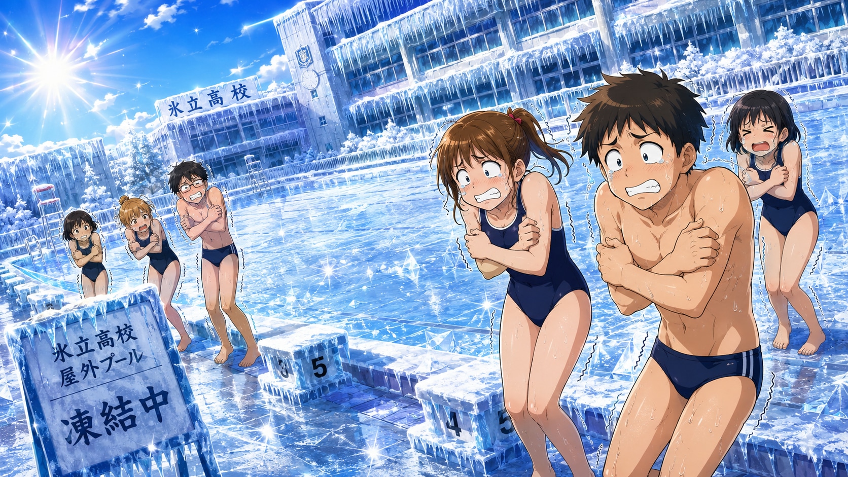真夏の寒中水泳ｗ