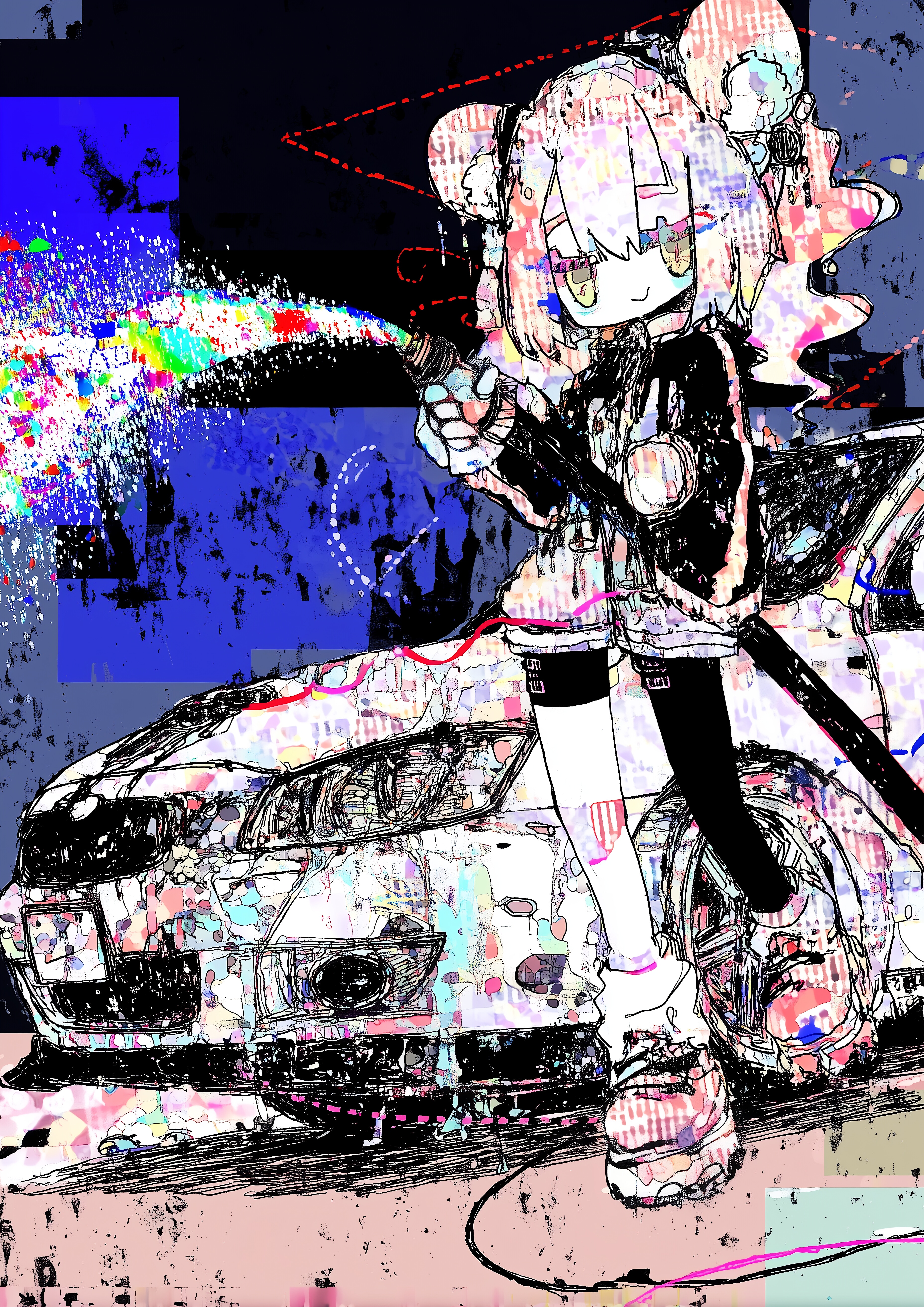 カラフル・コンクリート #23 | の人気AIイラスト・グラビア