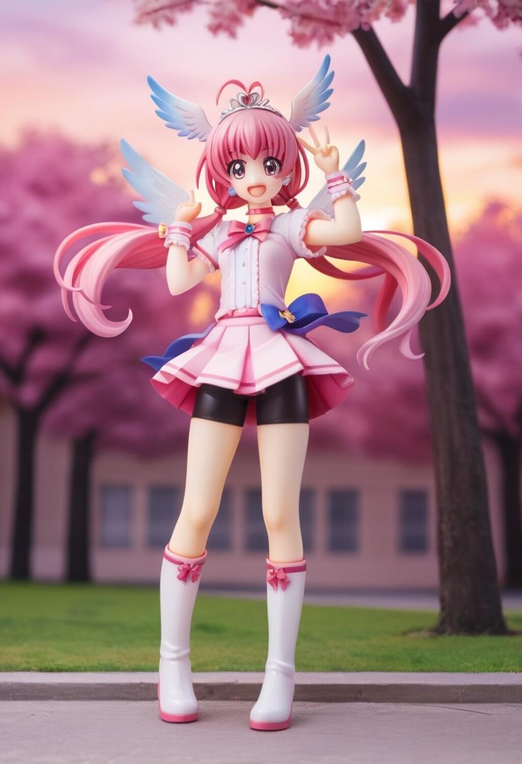 桃髪フィギュア（キュアハッピー）