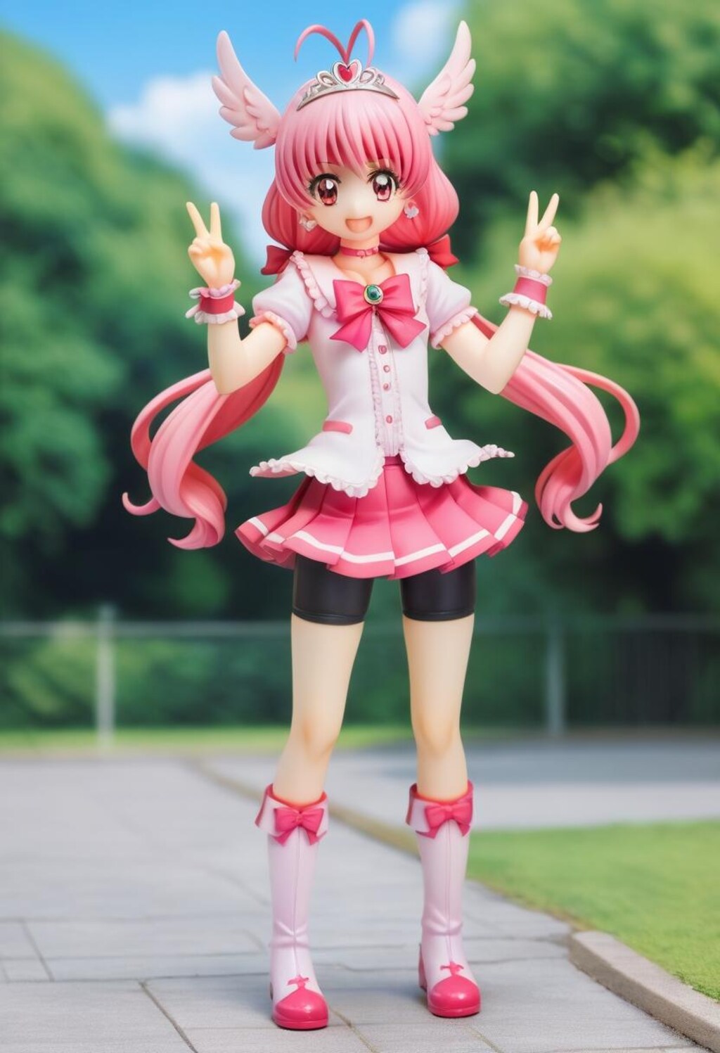 桃髪フィギュア（キュアハッピー）