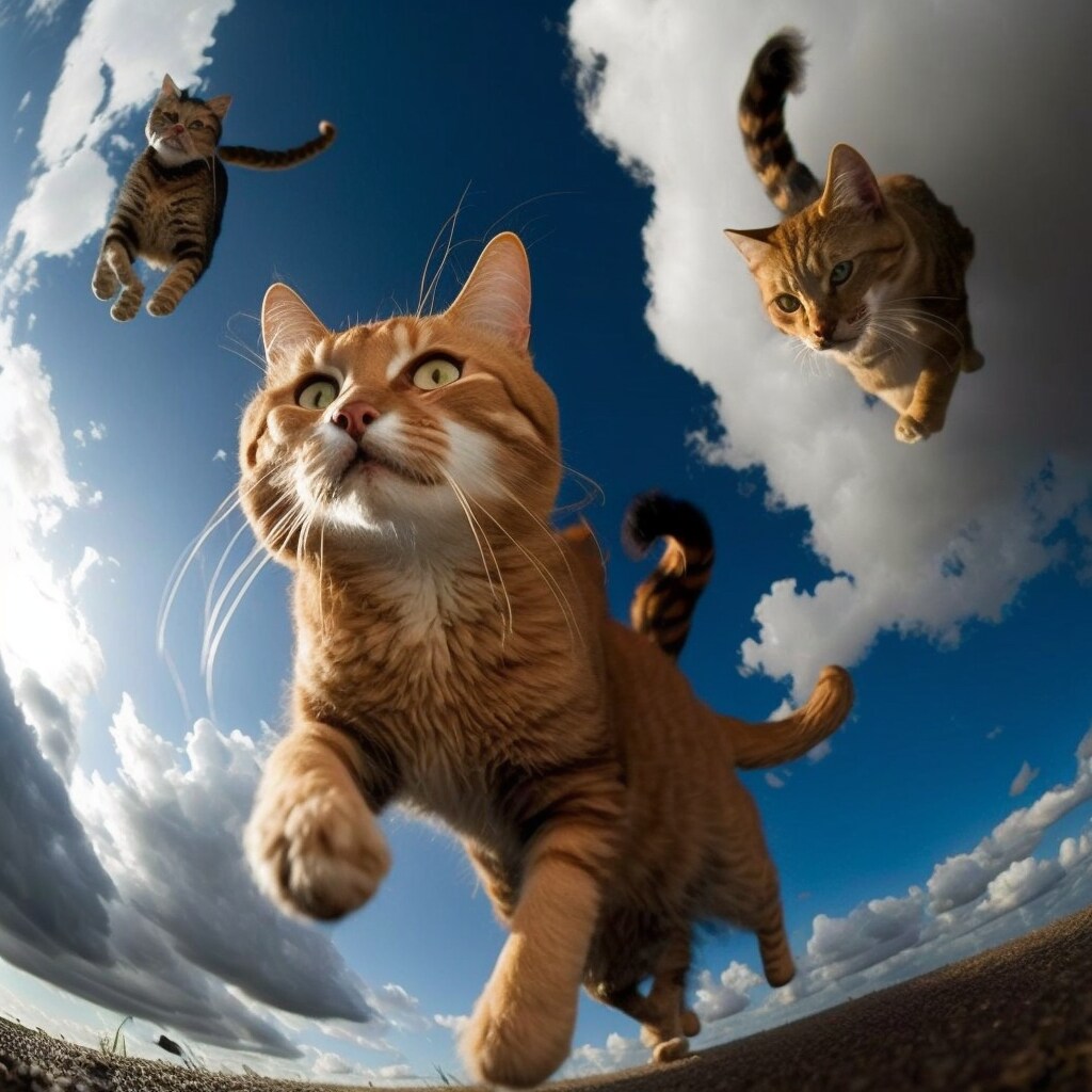 猫ダイナミックアングル