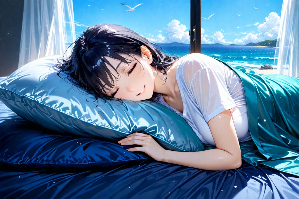 【Today's illustration】model１２「sleeping」