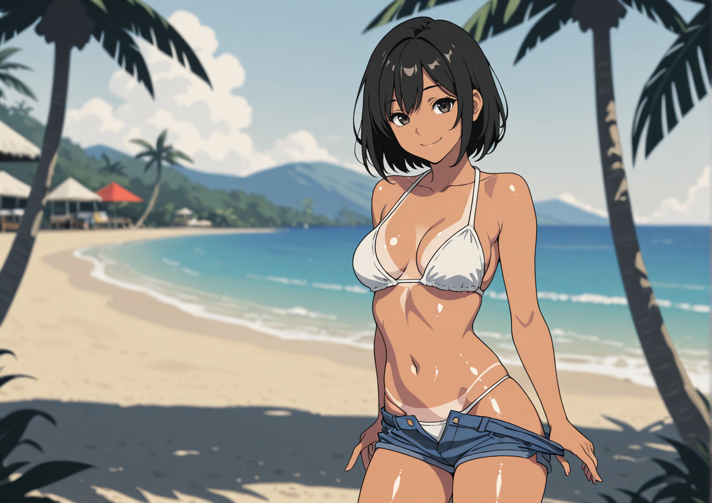 水着は着てきた！