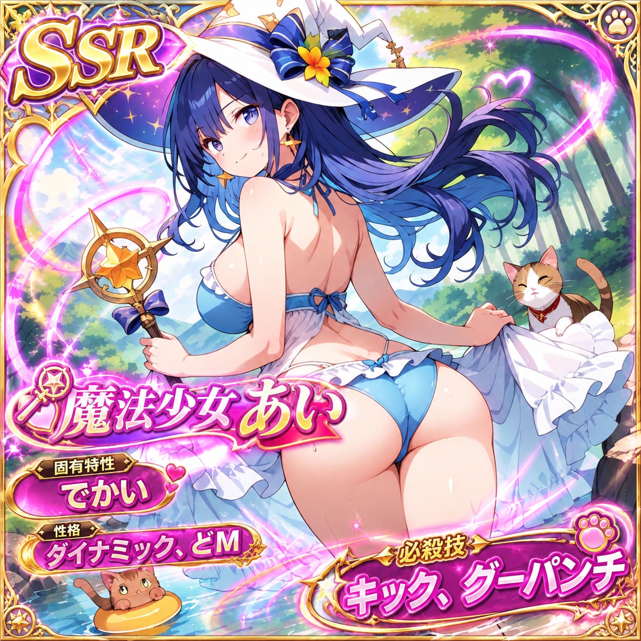 SSR☆魔法少女、あいビキニバージョン再登場！チャッピー加筆版！