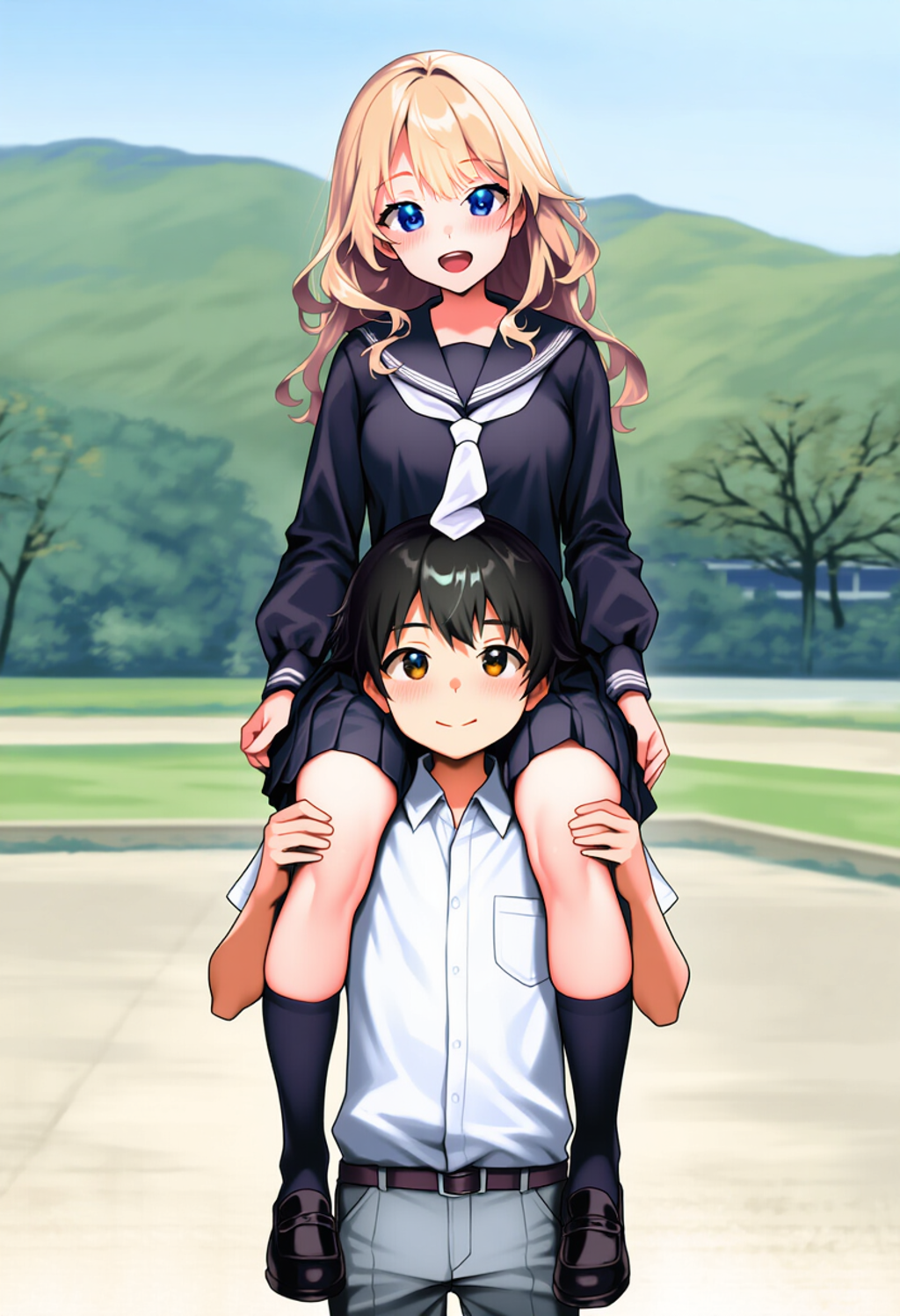 遠くに見えるあれ、何だろうね？