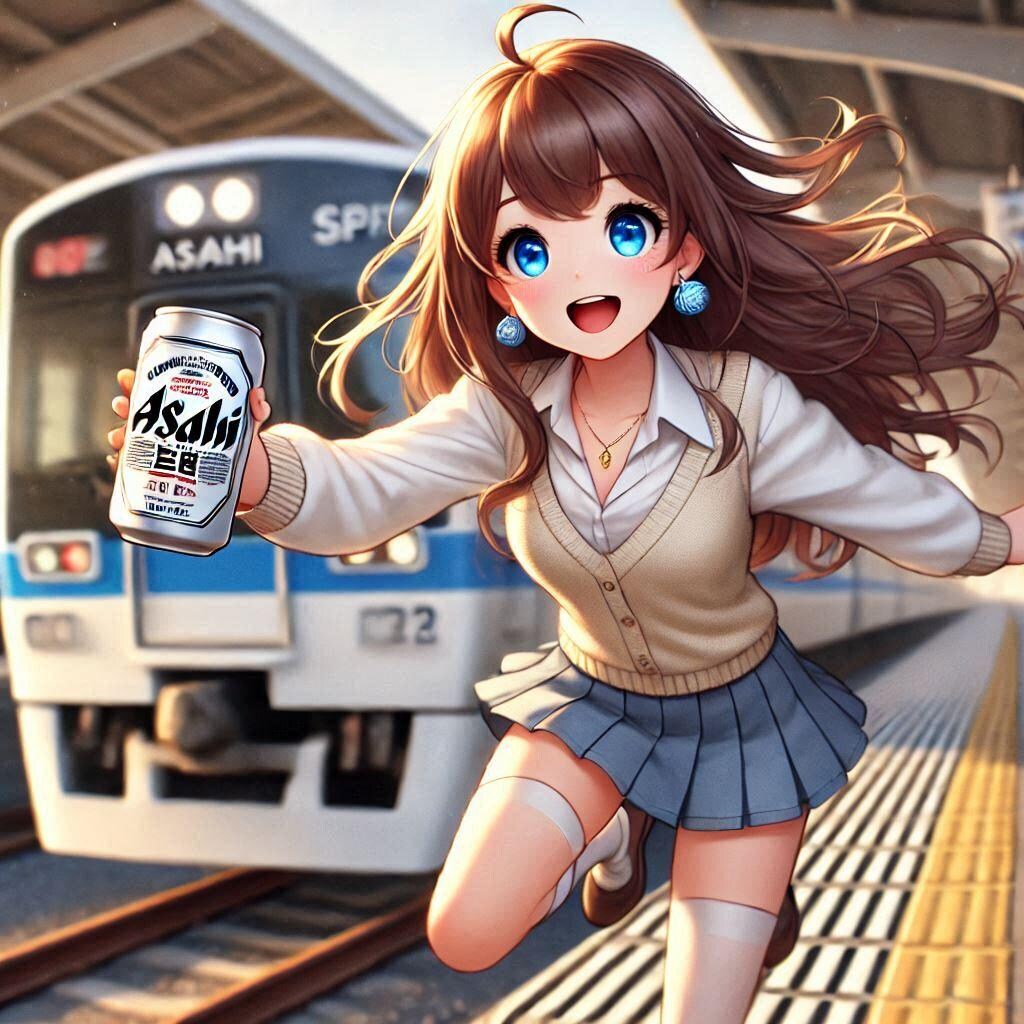 電車と少女