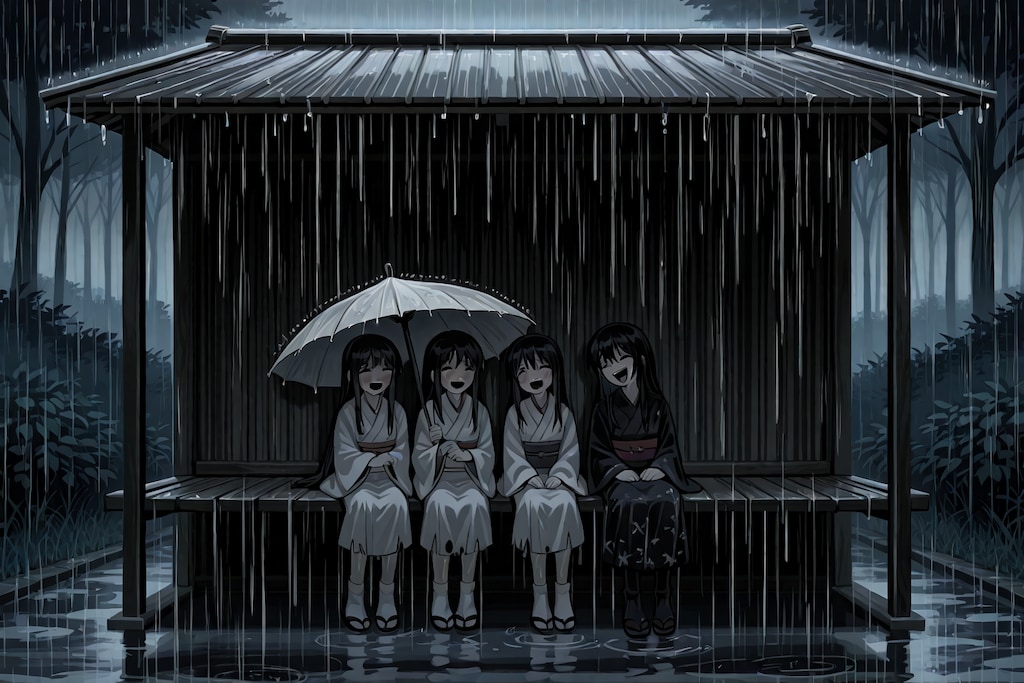 ４傘の中にはいっぱいの、、、