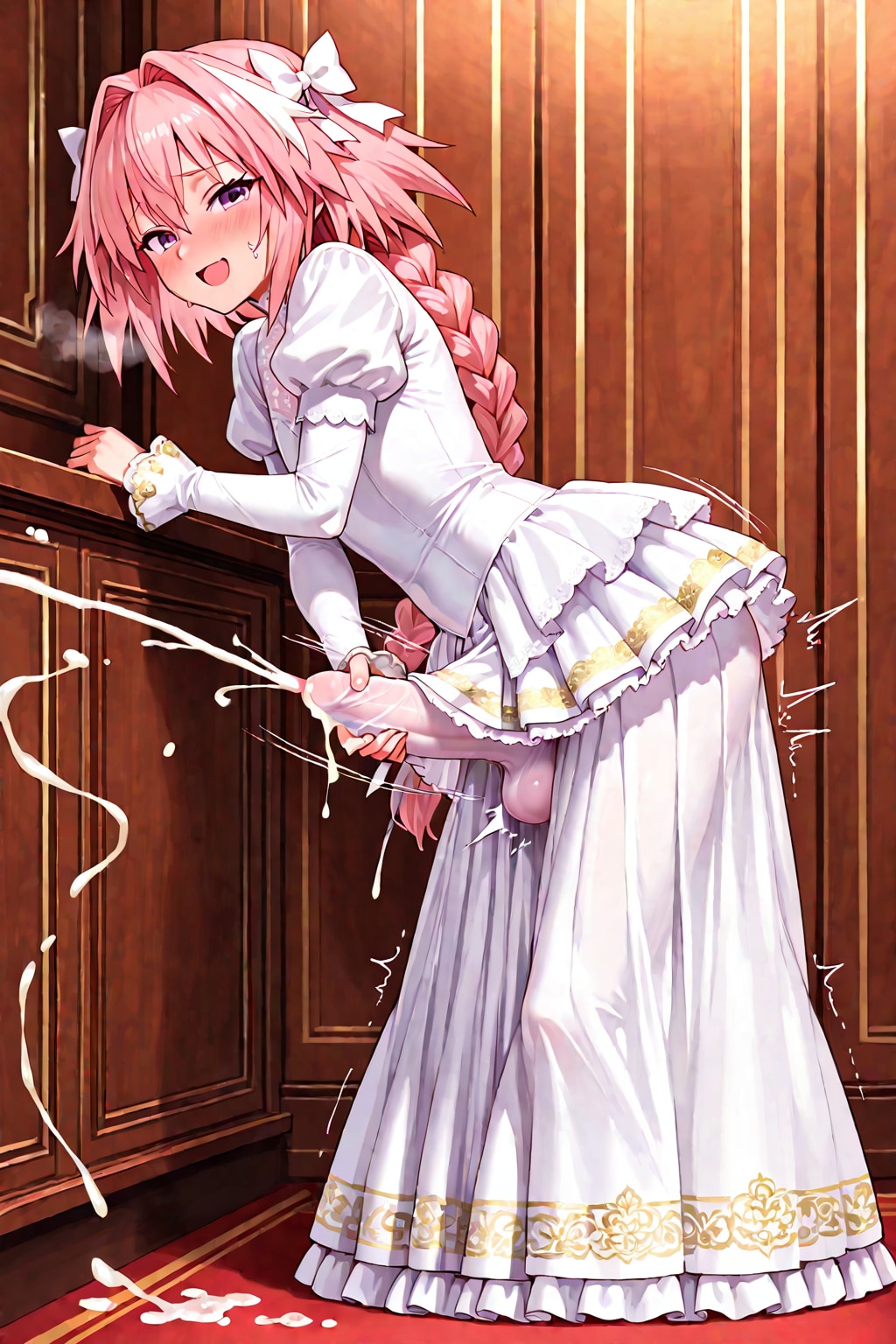 Astolfo's powerful ejaculation