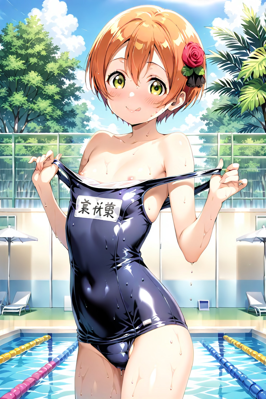 スクール水着を脱ぎましょう①　星空凛