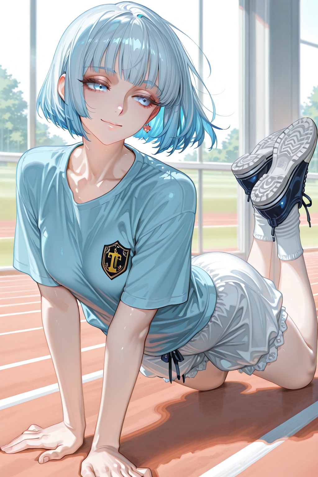 ブルマの銀髪少女 | の人気AIイラスト・グラビア