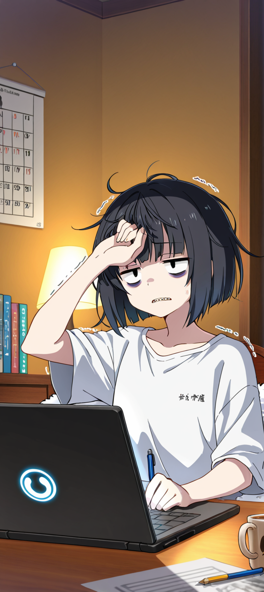 兄ちゃん・・・明日の朝までに兄ちゃんの宿題全部なんてムリだよぉ・・・・