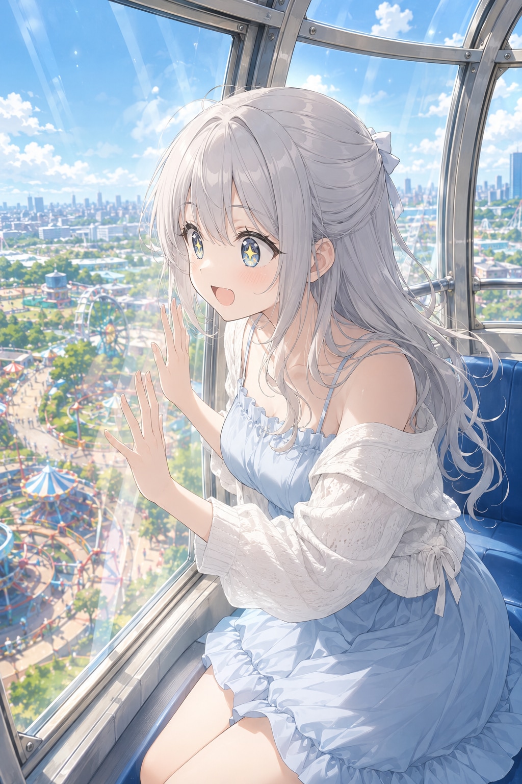 観覧車から見えた、遊園地の全部。