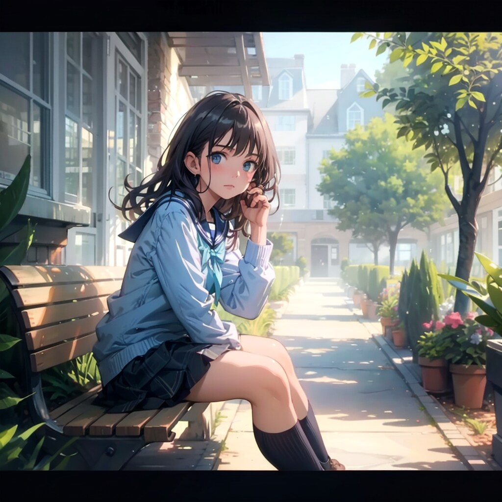 木漏れ日の中