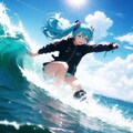 マリンスポーツっぽいものを楽しむ初音ミク 5枚目