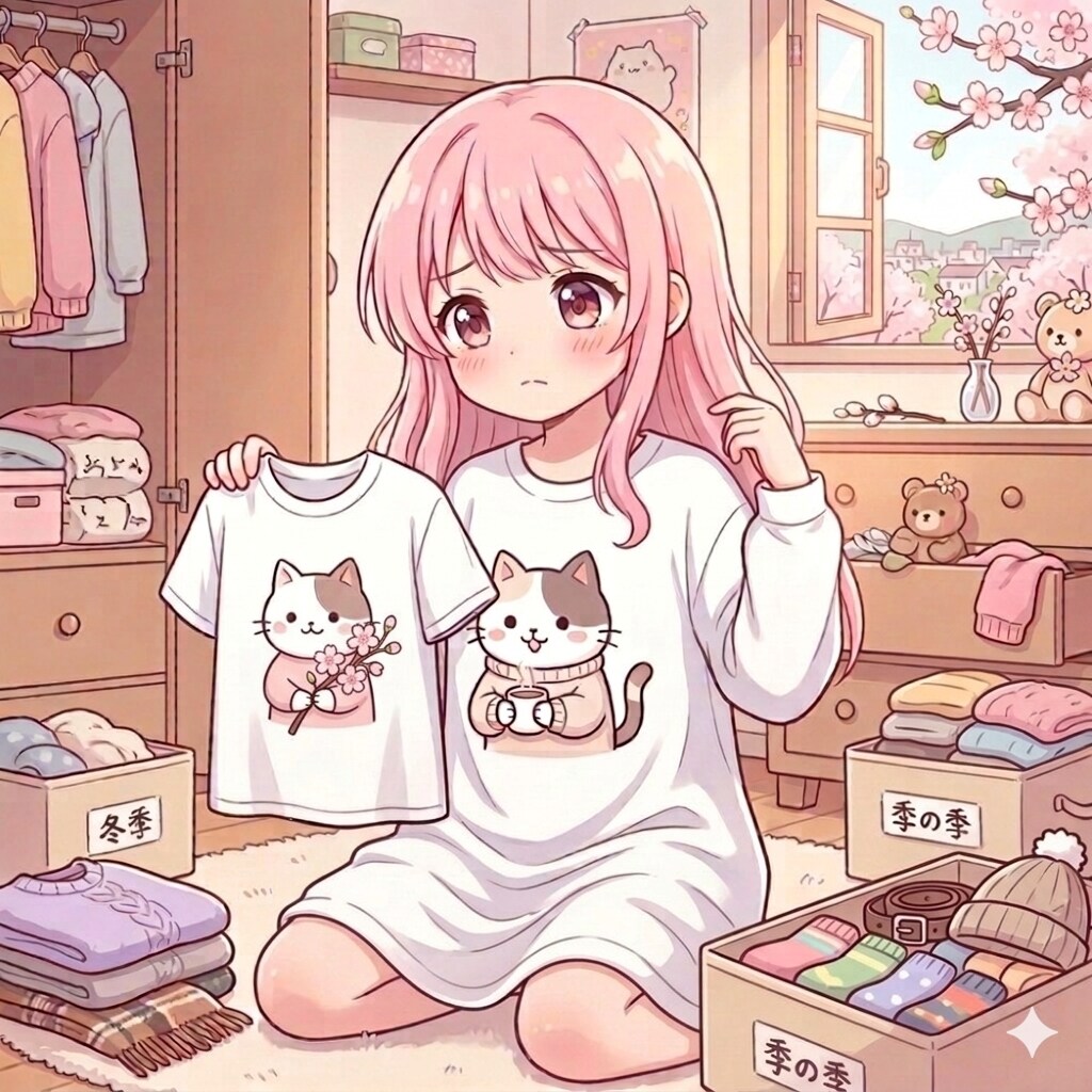 春物出さなくちゃ