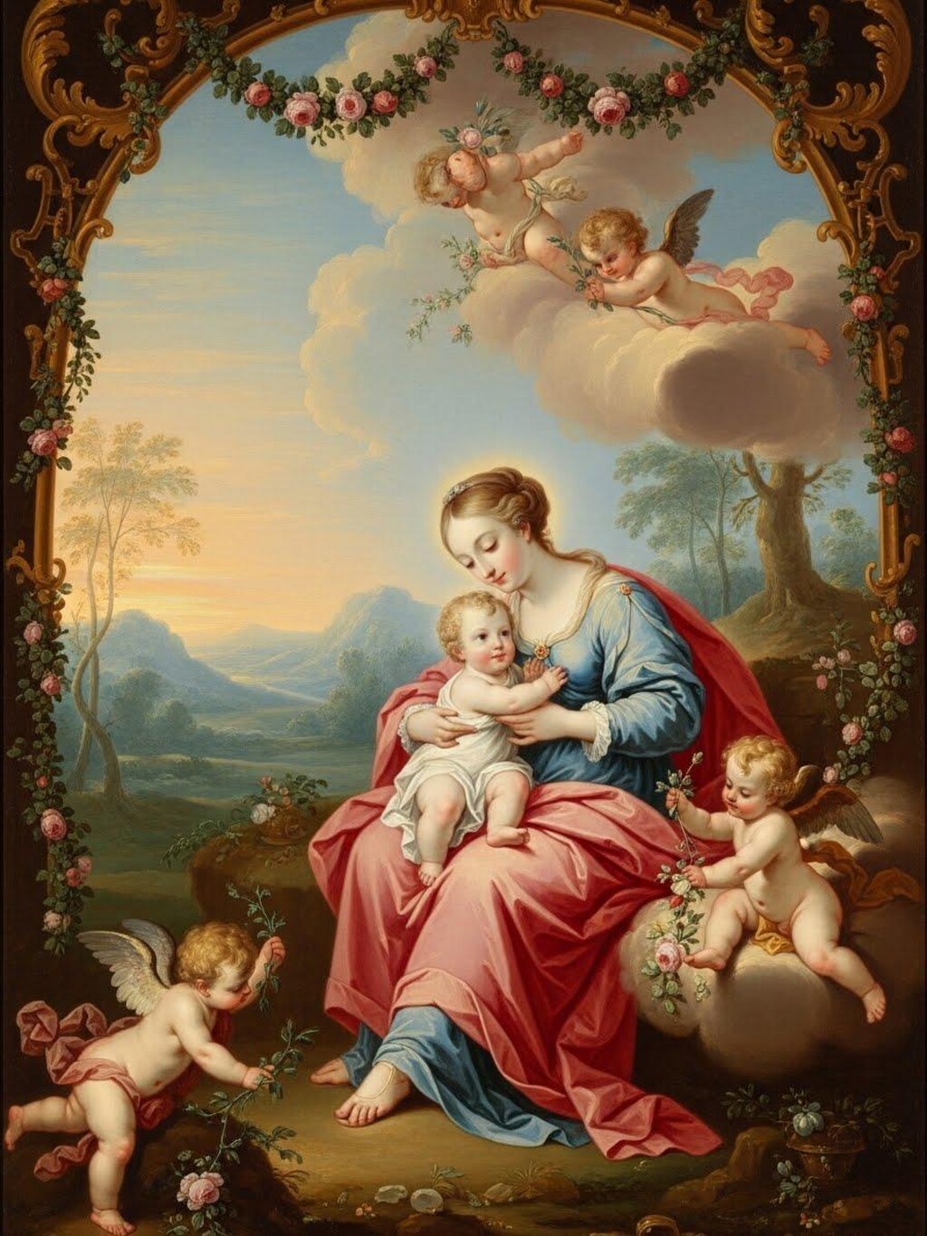 フランソワ・ブーシェの描いた「聖母」ImageFX