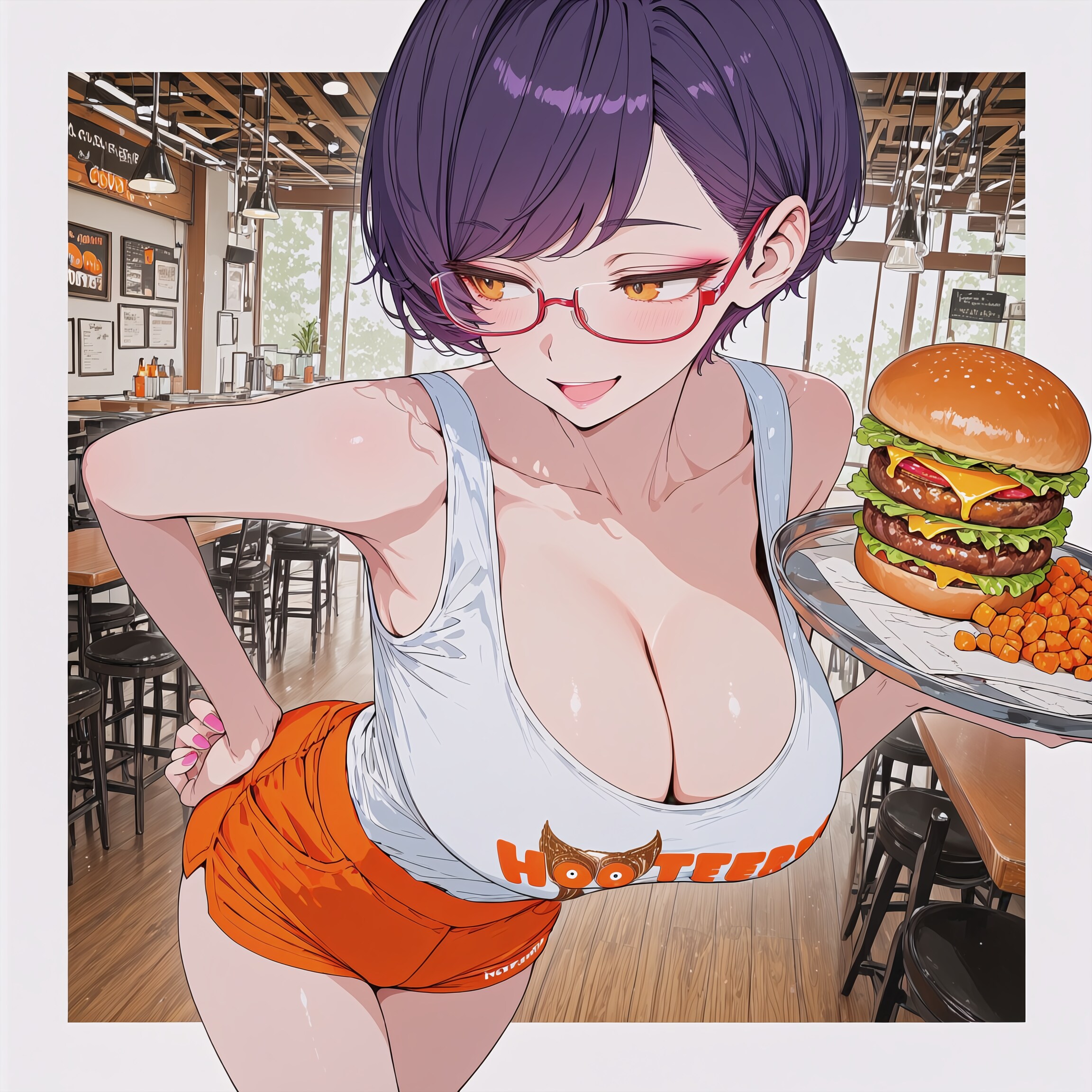 いらっしゃいませ～ いつもの？ はーいじゃあ空いてる席へどうぞー♪