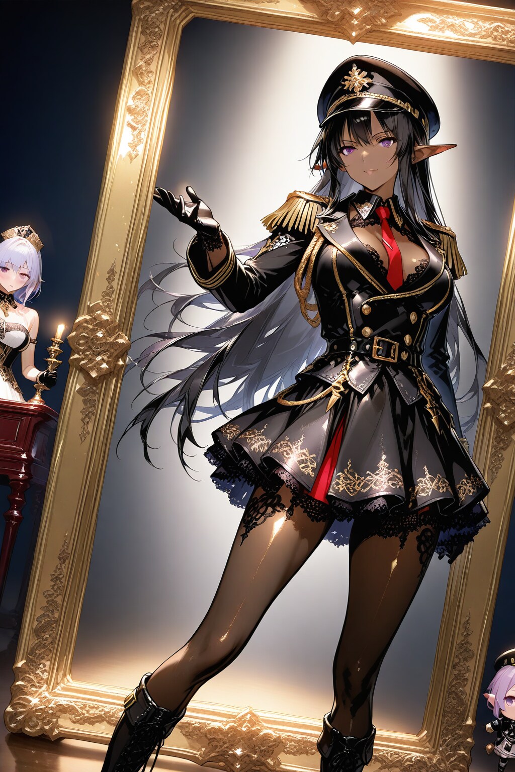 ダークエルフの軍人さんのフィギュア？2