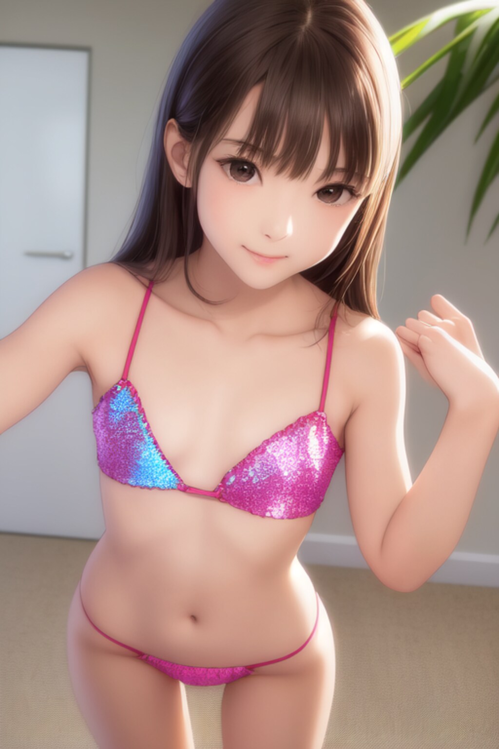 かわいい水着・ビキニの女の子