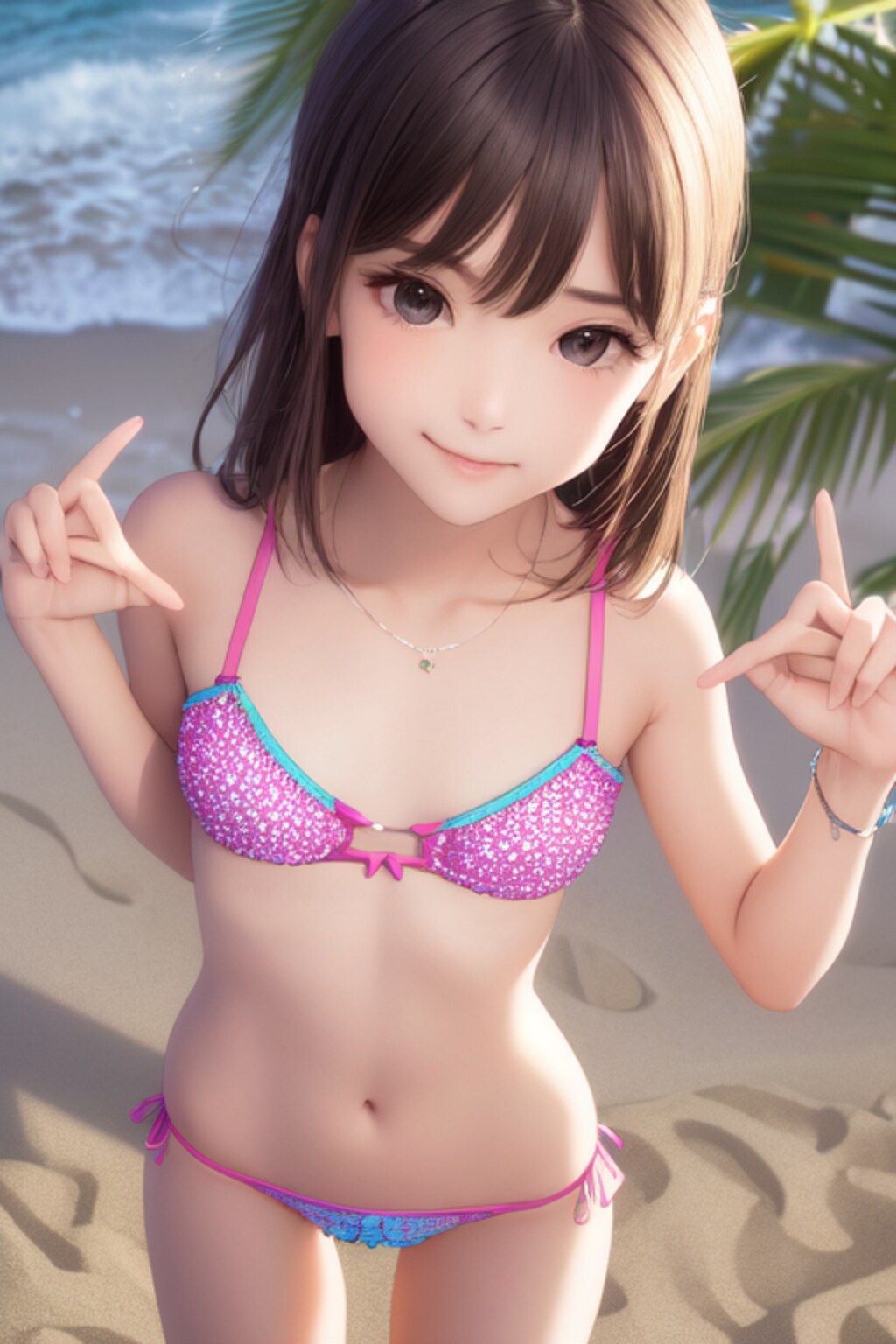 かわいい水着・ビキニの女の子