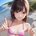 かわいい水着・ビキニの女の子 8枚目
