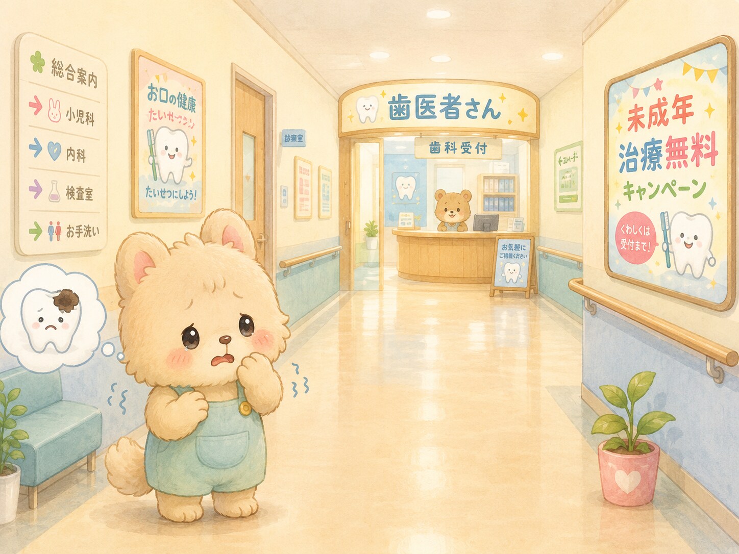 な、なんで総合病院の中に歯医者さんが！？