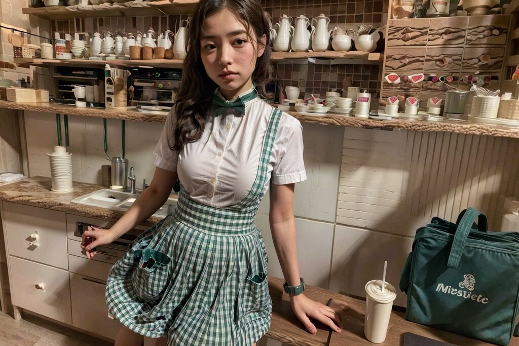 カフェのウエイトレス5