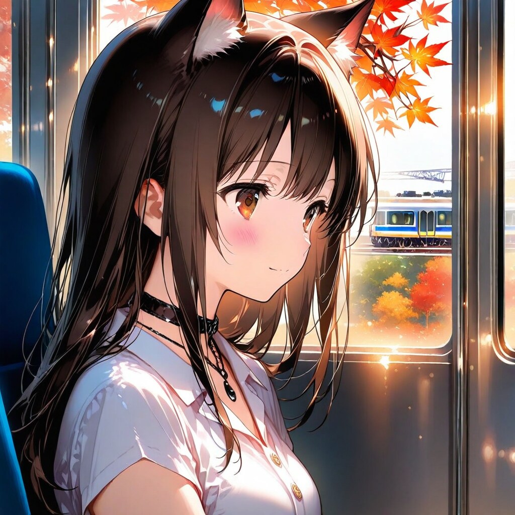 秋の旅行とチョーカーと