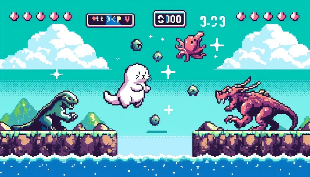 レトロゲーをいろいろプレイする白ラッコ②