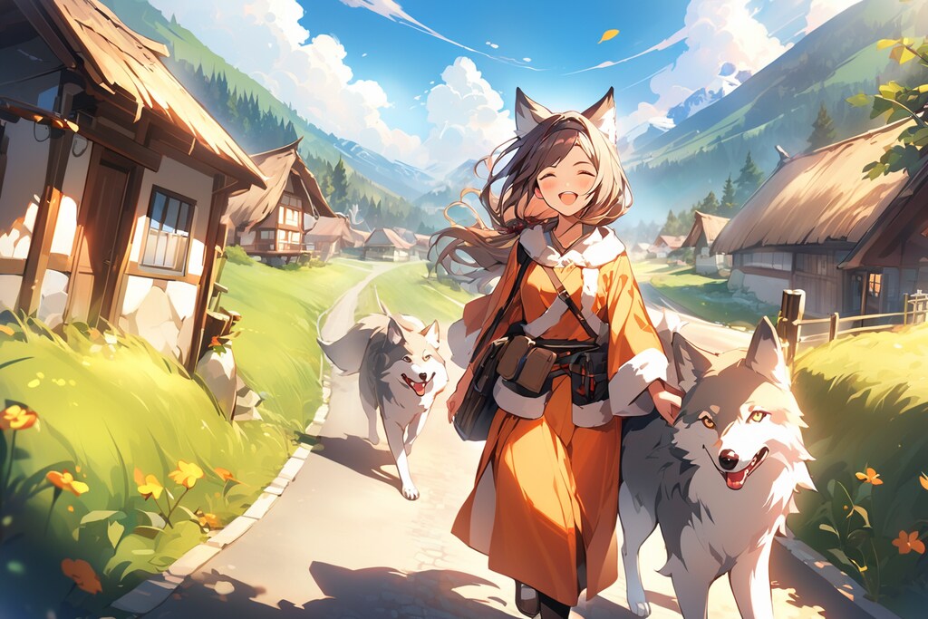 歩いての旅も楽しいね。