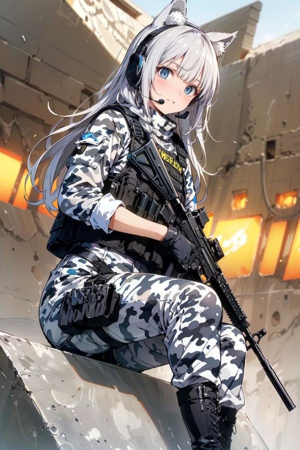 荒廃した街の一匹狼🐺