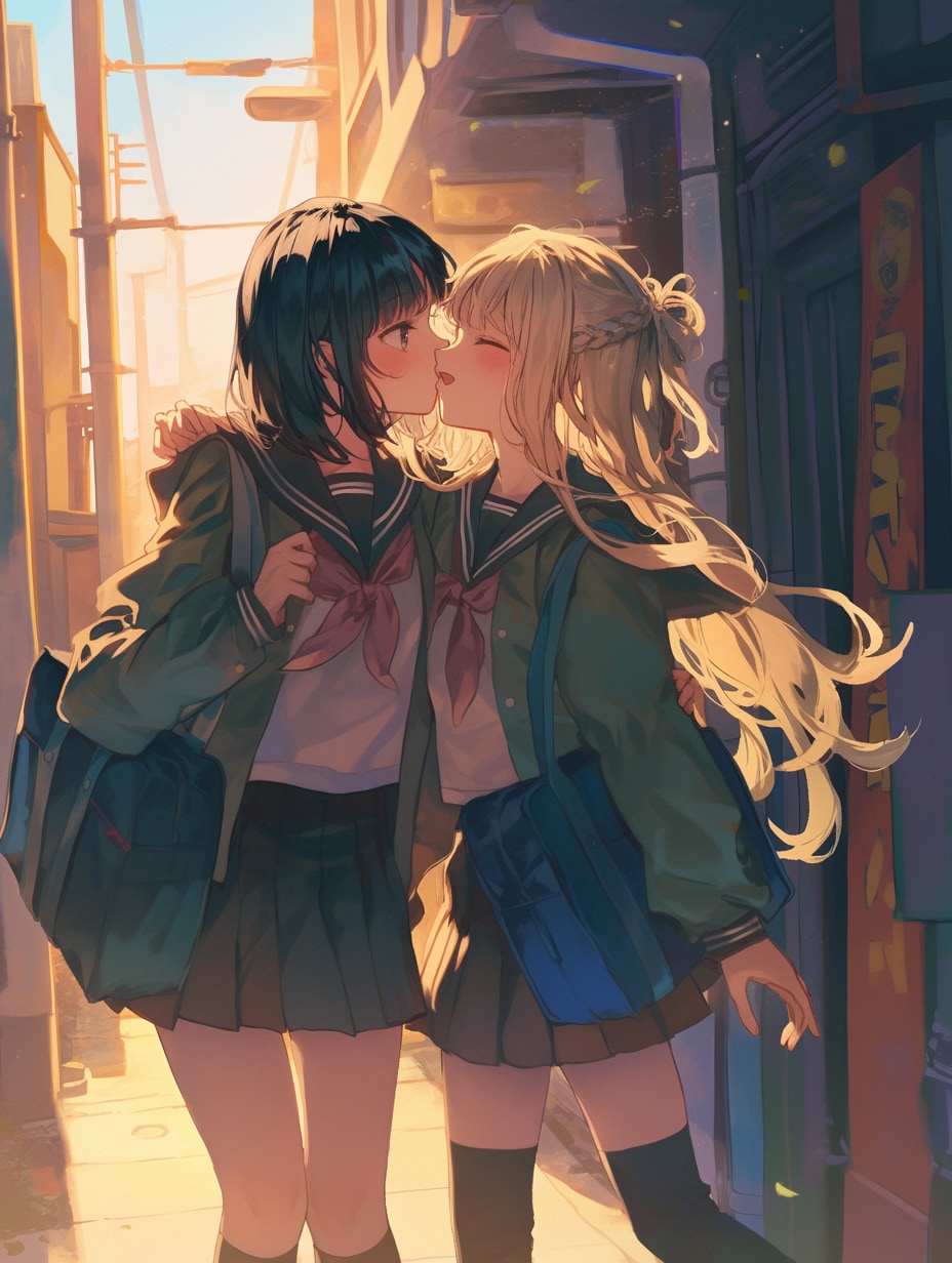 キスしたい二人のJK230