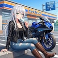 休憩中の山葉ちゃん。この先は箱根 2枚目