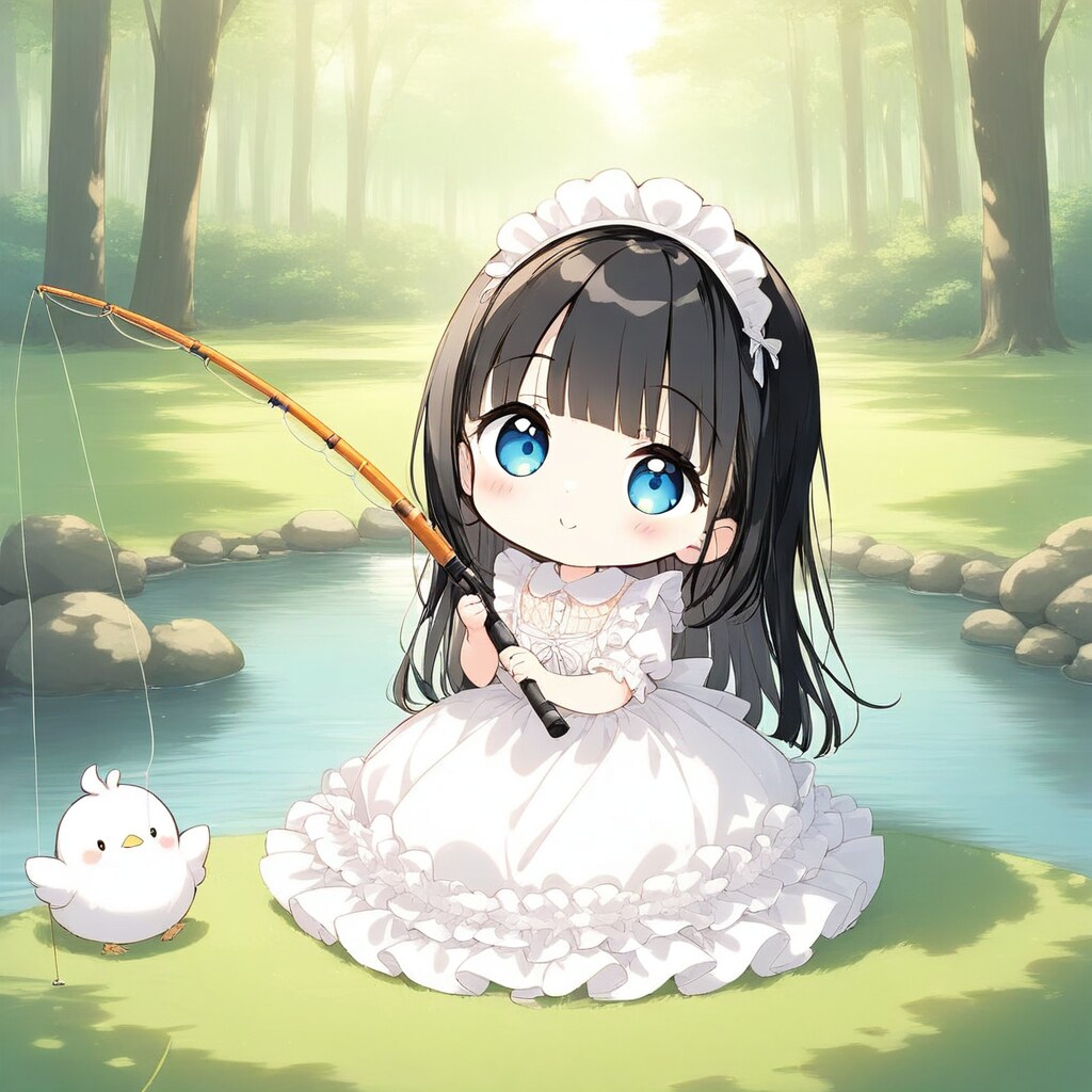 釣りするちび姫