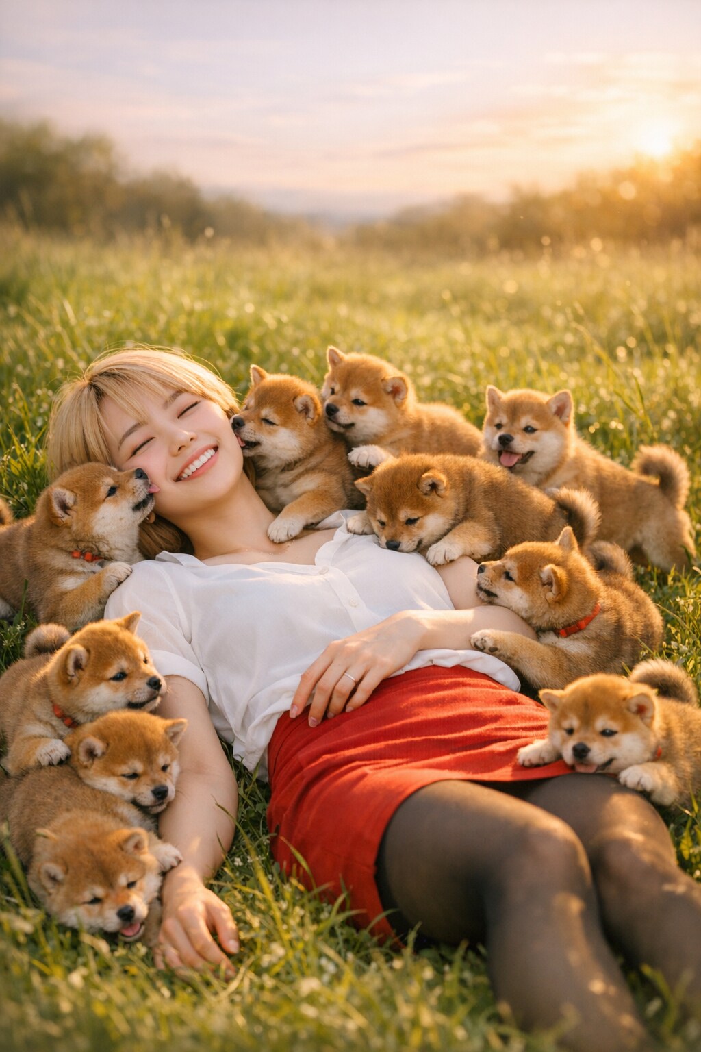 柴犬天国 | の人気AIイラスト・グラビア