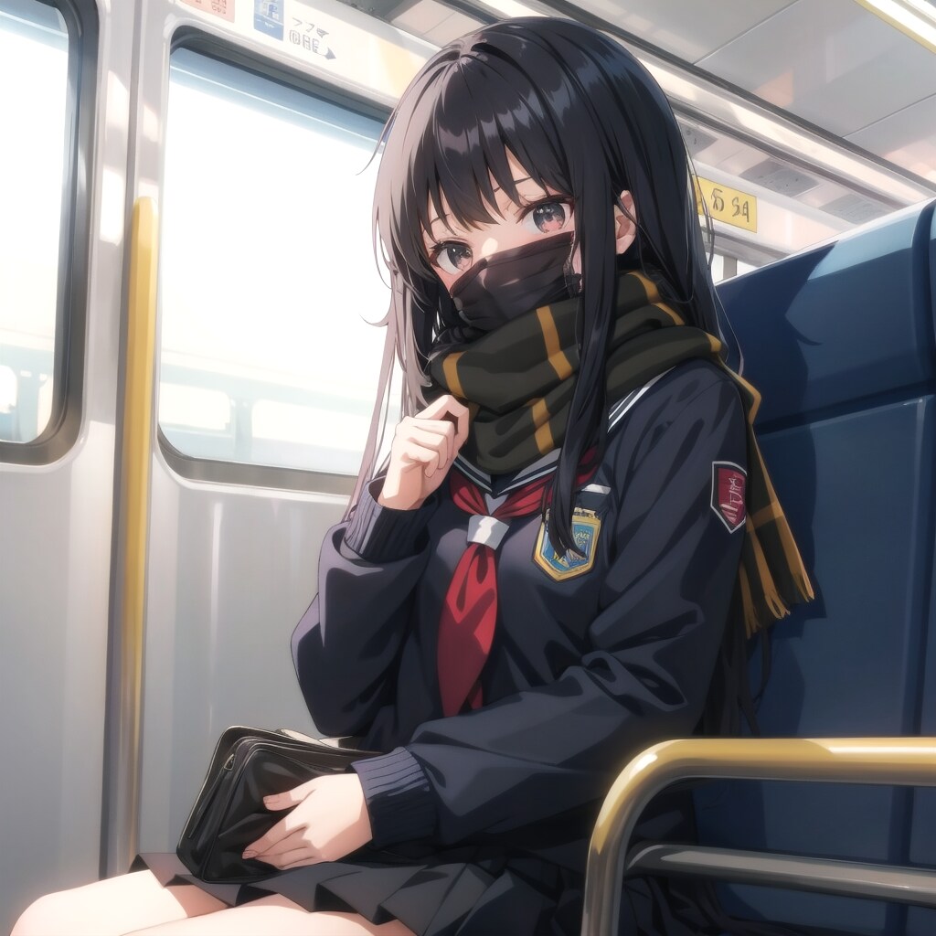 女子高校生(通学中)