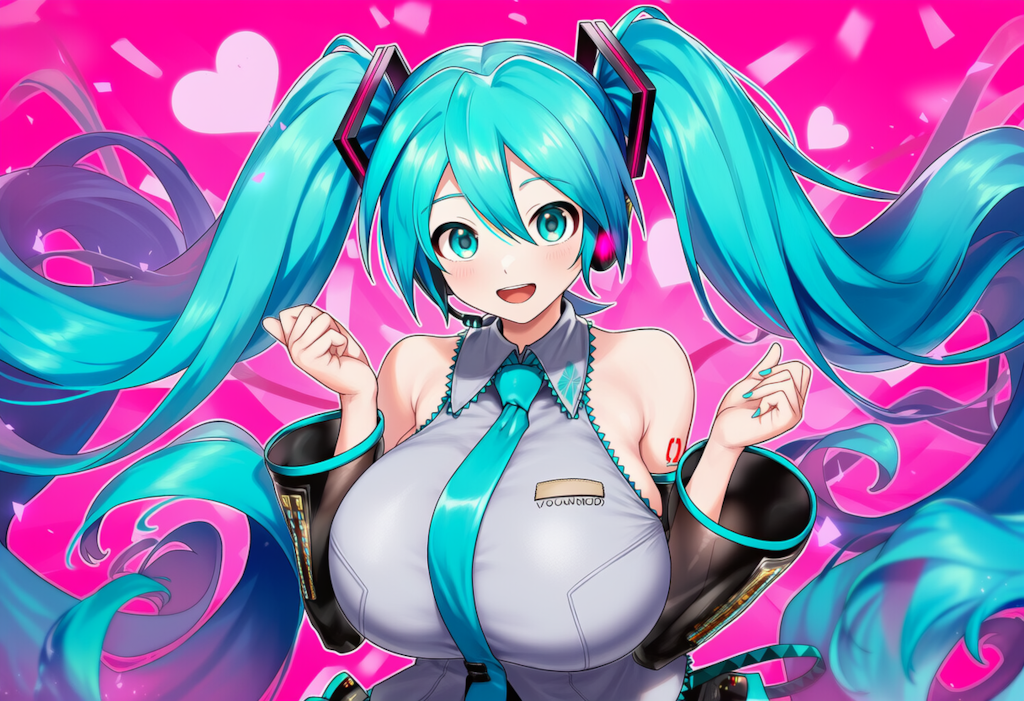 ボカロ　ストリーミングハート　初音ミク（爆乳版）